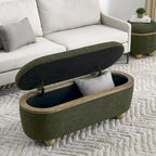 Banc de rangement ottoman, Banc de rangement capitonné pour bout de lit avec rangement et assise, Grand banc de rangement pour couvertures pour repose-pieds