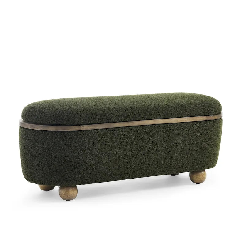 Banc de rangement ottoman, Banc de rangement capitonné pour bout de lit avec rangement et assise, Grand banc de rangement pour couvertures pour repose-pieds
