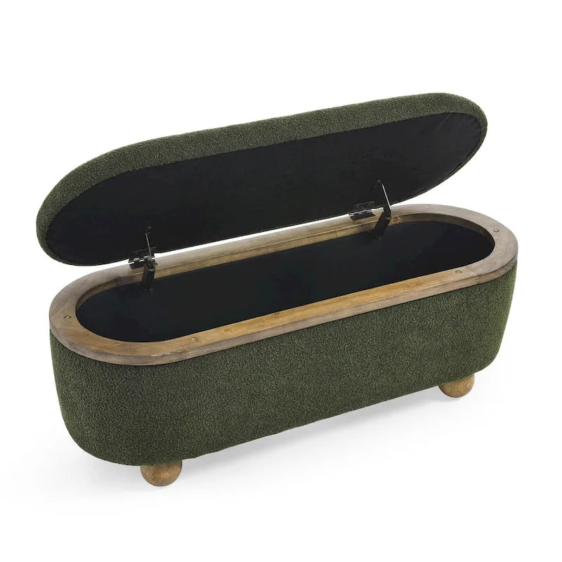 Banc de rangement ottoman, Banc de rangement capitonné pour bout de lit avec rangement et assise, Grand banc de rangement pour couvertures pour repose-pieds