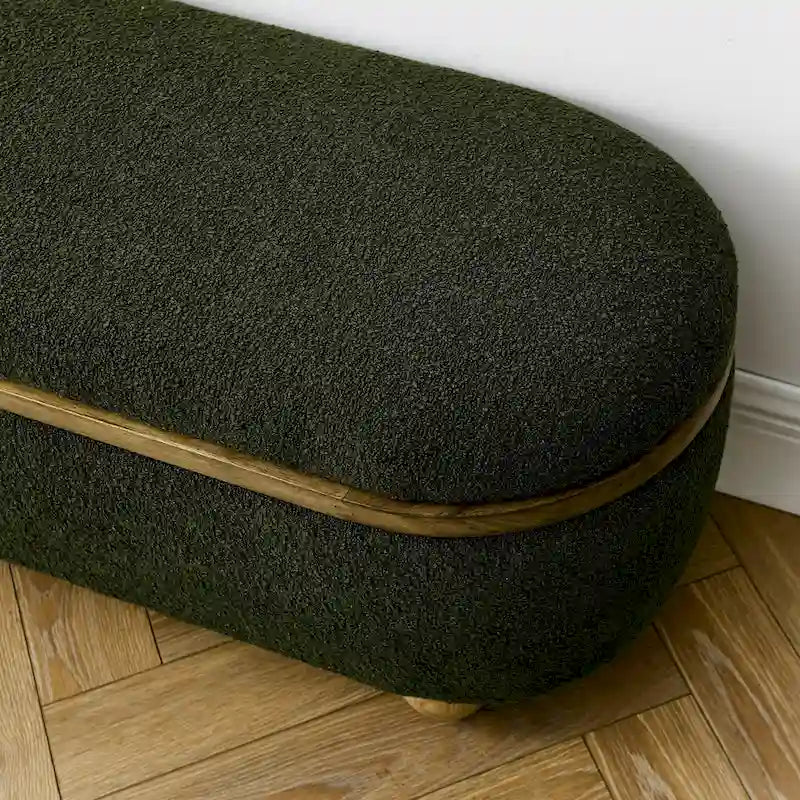 Banc de rangement ottoman, Banc de rangement capitonné pour bout de lit avec rangement et assise, Grand banc de rangement pour couvertures pour repose-pieds
