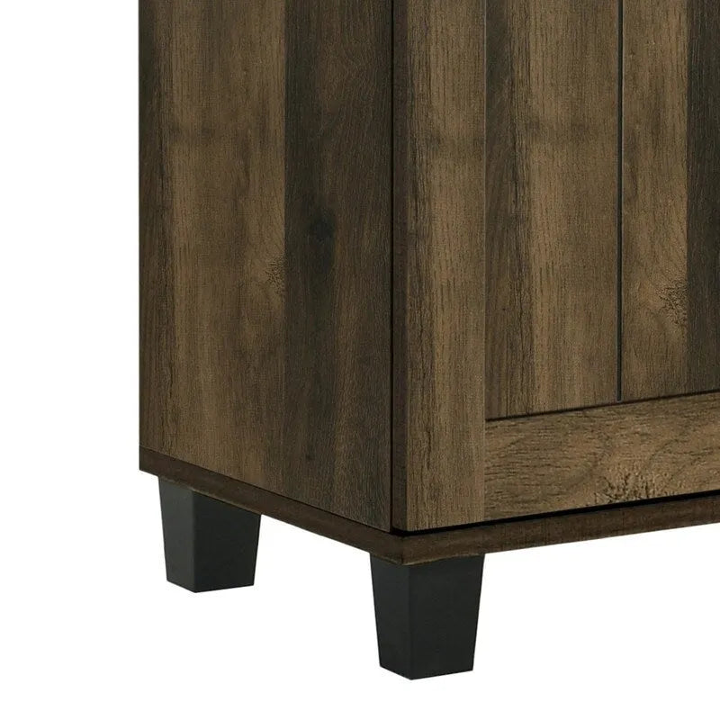 Meuble à chaussures moderne 45W à 3 portes, avec 6 étagères réglables
