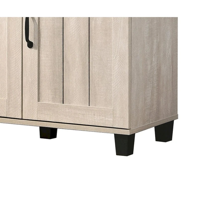 Meuble à chaussures moderne 45W à 3 portes, avec 6 étagères réglables