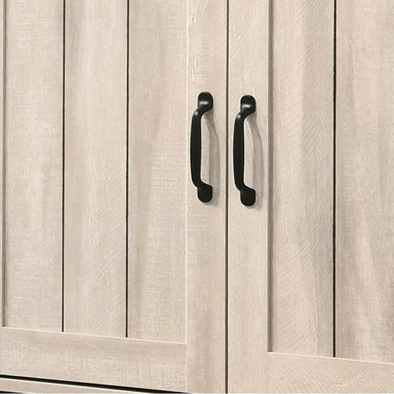 Meuble à chaussures moderne 45W à 3 portes, avec 6 étagères réglables