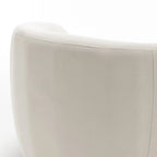 Fauteuil d'appoint pivotant à 360° en velours style glamour moderne