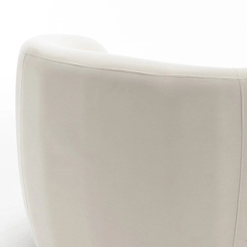 Fauteuil d'appoint pivotant à 360° en velours style glamour moderne