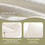 116 Canapé entièrement compressé avec mousse haute densité, chenille en particules
