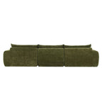 116 Canapé entièrement compressé avec mousse haute densité, chenille en particules