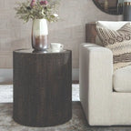 Table d'appoint avec plateau miroir - 25 - Noir