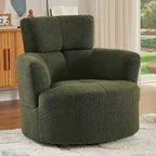 Fauteuil pivotant à 360° en tissu, fauteuil d'appoint crapaud