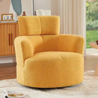 Fauteuil pivotant à 360° en tissu, fauteuil d'appoint crapaud