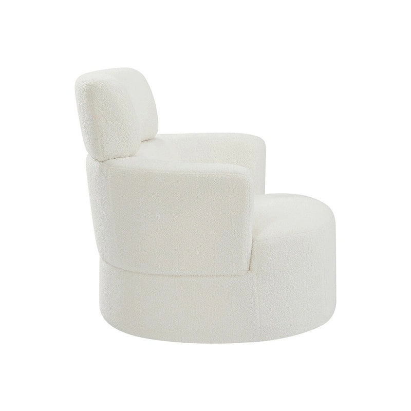 Fauteuil pivotant à 360° en tissu, fauteuil d'appoint crapaud