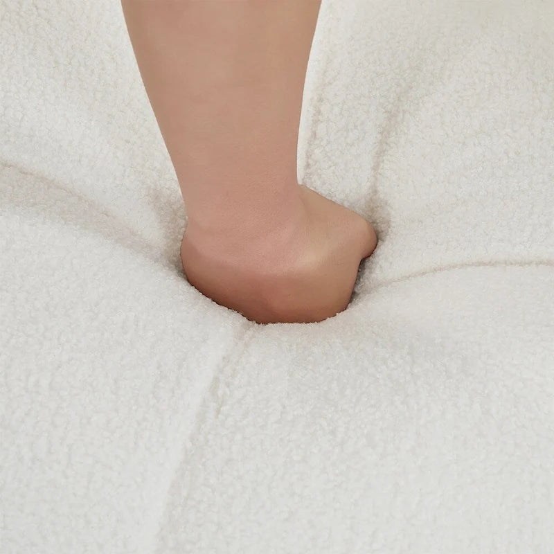 Fauteuil pivotant à 360° en tissu, fauteuil d'appoint crapaud