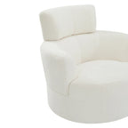 Fauteuil pivotant à 360° en tissu, fauteuil d'appoint crapaud
