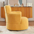 Fauteuil pivotant à 360° en tissu, fauteuil d'appoint crapaud