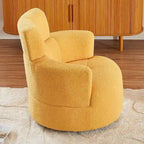 Fauteuil pivotant à 360° en tissu, fauteuil d'appoint crapaud