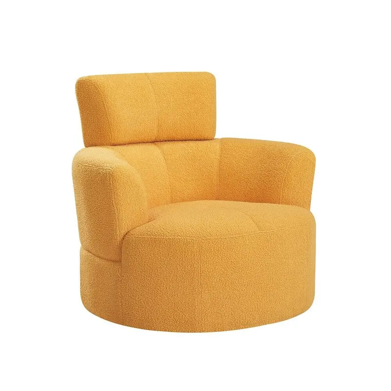 Fauteuil pivotant à 360° en tissu, fauteuil d'appoint crapaud