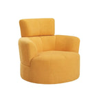 Fauteuil pivotant à 360° en tissu, fauteuil d'appoint crapaud