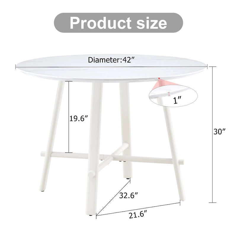 42 Table à manger ronde minimaliste et moderne