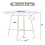42 Table à manger ronde minimaliste et moderne