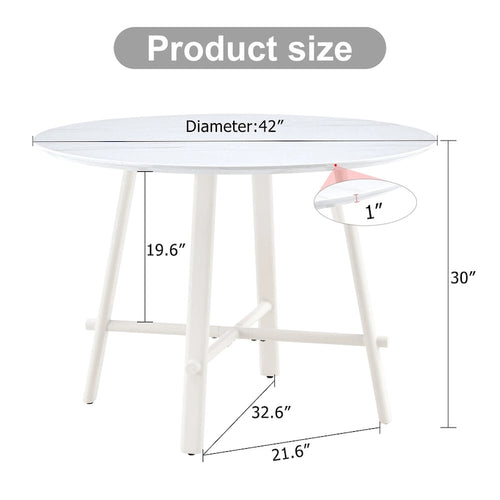42 Table à manger ronde minimaliste et moderne