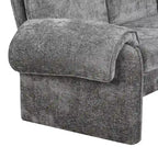 94.1 Canapé Futon d'Angle en Chenille avec Dossier Réglable et Chaise Longue Réversible