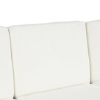 94.1 Canapé Futon d'Angle en Chenille avec Dossier Réglable et Chaise Longue Réversible