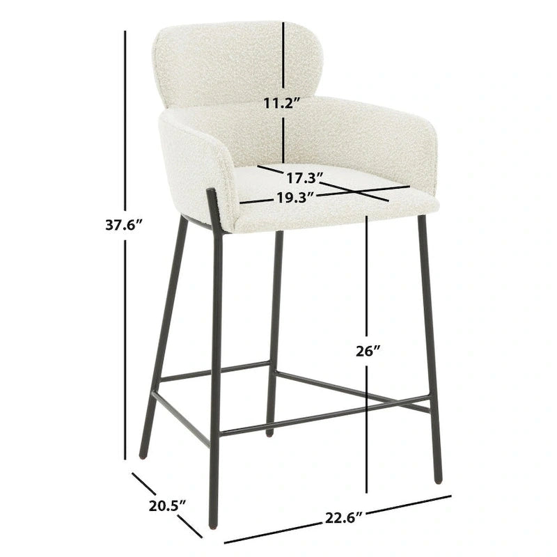Tabouret de comptoir Sejada 26 pouces