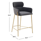 Tabouret de comptoir Sejada 26 pouces
