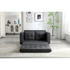 Canapé-lit convertible 3 plis en velours moelleux - 31,10 x 55,00 x 31,00