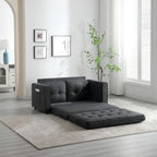 Canapé-lit convertible 3 plis en velours moelleux - 31,10 x 55,00 x 31,00