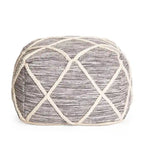 Kirkwood Lake Pouf Ottoman Bleu 22 Pouces - Repose-Pieds Fait à la Main pour Salon, Chambre, Chambre de Bébé, Chambre d'Enfant