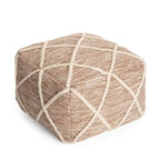 Kirkwood Lake Pouf Ottoman Bleu 22 Pouces - Repose-Pieds Fait à la Main pour Salon, Chambre, Chambre de Bébé, Chambre d'Enfant