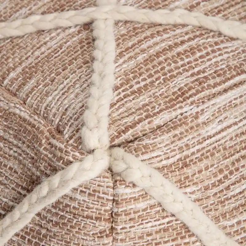 Kirkwood Lake Pouf Ottoman Bleu 22 Pouces - Repose-Pieds Fait à la Main pour Salon, Chambre, Chambre de Bébé, Chambre d'Enfant