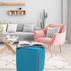 Petit repose-pieds ottoman de 14 po – Pouf ottoman avec siège en velours