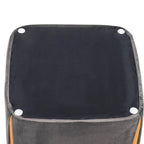 Petit repose-pieds ottoman de 14 po – Pouf ottoman avec siège en velours
