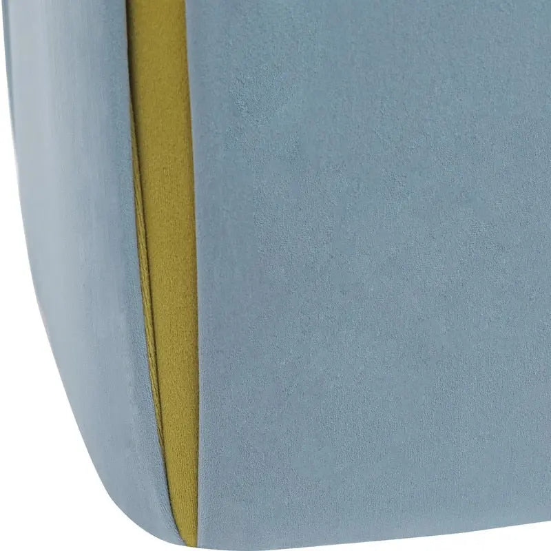 Petit repose-pieds ottoman de 14 po – Pouf ottoman avec siège en velours