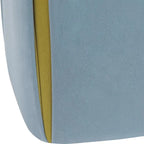 Petit repose-pieds ottoman de 14 po – Pouf ottoman avec siège en velours
