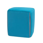 Petit repose-pieds ottoman de 14 po – Pouf ottoman avec siège en velours