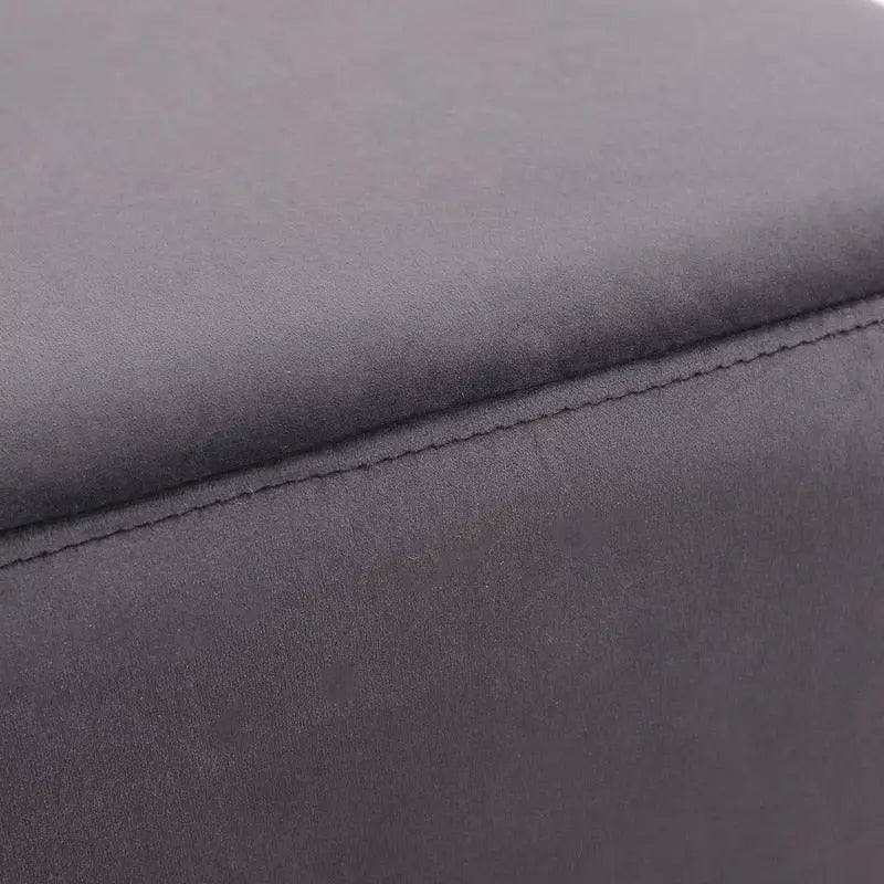 Petit repose-pieds ottoman de 14 po – Pouf ottoman avec siège en velours