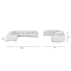 Canapé d'angle modulable Laguna 165,5 avec méridienne