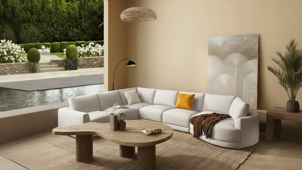 Canapé d'angle modulable Laguna 165,5 avec méridienne