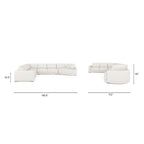 Canapé d'angle modulable Laguna 165,5 avec méridienne