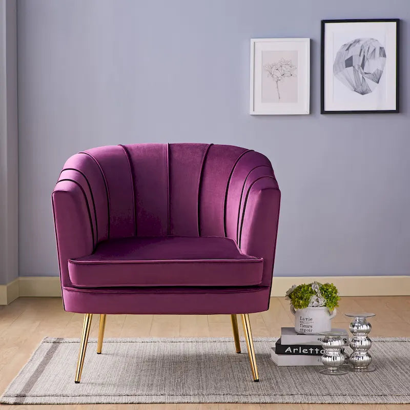 Fauteuil d'appoint contemporain rembourré Delicia