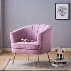 Fauteuil d'appoint contemporain rembourré Delicia