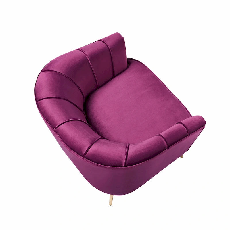 Fauteuil d'appoint contemporain rembourré Delicia