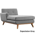 Chaise longue du milieu du siècle à bras gauche
