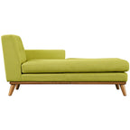 Chaise longue du milieu du siècle à bras gauche