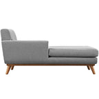 Chaise longue du milieu du siècle à bras gauche