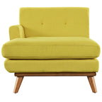 Chaise longue du milieu du siècle à bras gauche