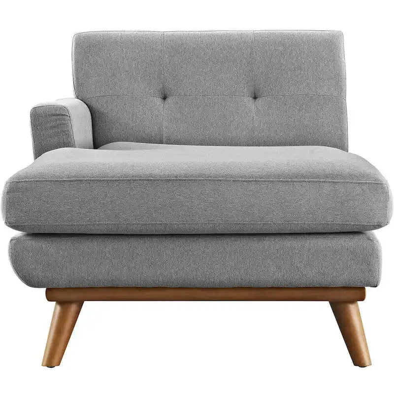 Chaise longue du milieu du siècle à bras gauche